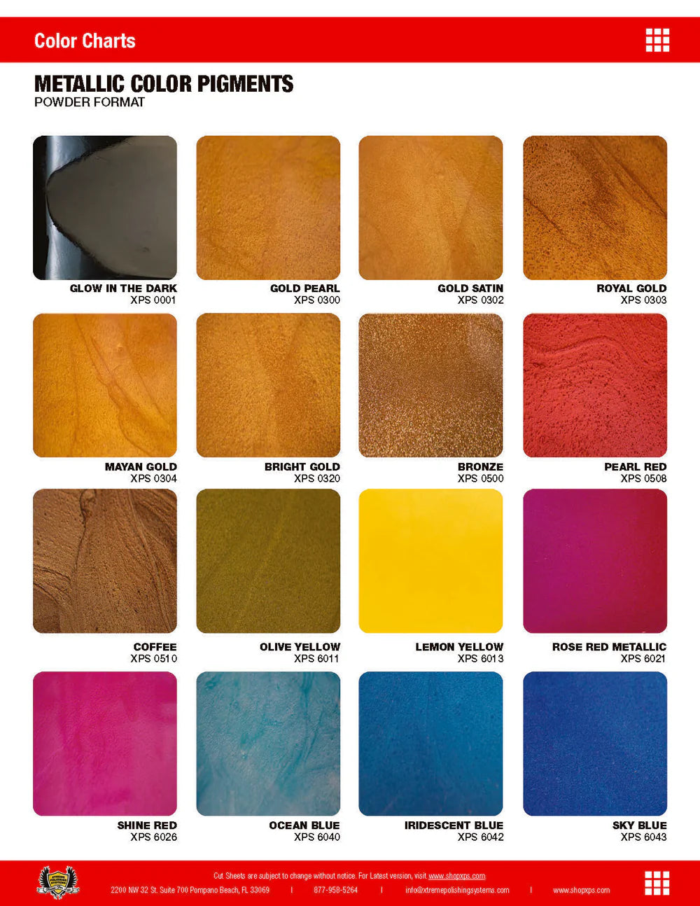 METALLIC EPOXY FLOORING  PIGMENTS